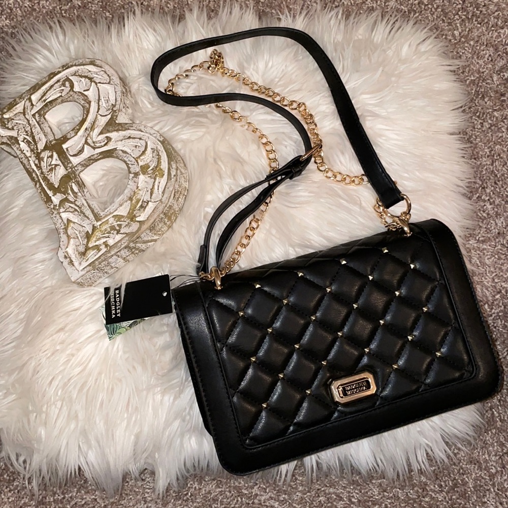 🆕NWT Badgley Mischka crossbody with square studs - Picture 1 of 8